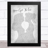 Candi Staton You've Got The Love Lesbian Women Gay Brides Couple Wedding Grey Song Lyric Music Art Print