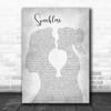 Dan + Shay Speechless Lesbian Women Gay Brides Couple Wedding Grey Song Lyric Music Art Print