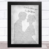 Nelson (Can't Live Without Your) Love And Affection Man Lady Bride Groom Wedding Grey Song Lyric Music Art Print
