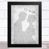 Mandy Moore I See The Light Man Lady Bride Groom Wedding Grey Song Lyric Music Art Print