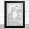 Jimmy Dorsey Tangerine Man Lady Bride Groom Wedding Grey Song Lyric Music Art Print