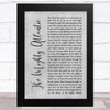 Runrig The Mighty Atlantic Grey Rustic Script Song Lyric Music Art Print