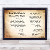 Gladys Knight Help Me Make It Through The Night Man Lady Couple Song Lyric Music Art Print