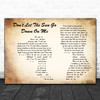 Elton John Don't Let The Sun Go Down On Me Man Lady Couple Song Lyric Music Art Print