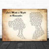 Bryan Adams Let's Make a Night to Remember Man Lady Couple Song Lyric Music Art Print
