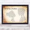 Deep Purple All The Time in The World Man Lady Couple Song Lyric Music Art Print