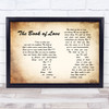 Peter Gabriel The Book of Love Man Lady Couple Song Lyric Music Art Print