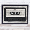 The 1975 Robbers Music Script Cassette Tape Song Lyric Music Art Print