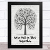 Zac Efron & Vanessa Hudgens We're All in This Together Music Script Tree Song Lyric Music Art Print