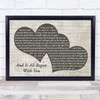 Gary Numan And It All Began with You Landscape Music Script Two Hearts Song Lyric Music Art Print