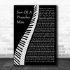 Dusty Springfield Son Of A Preacher Man Piano Song Lyric Music Art Print