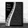 The Cure Boys Don't Cry Piano Song Lyric Music Art Print