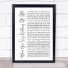 Gloria Estefan Hold Me, Thrill Me, Kiss Me Rustic Script Song Lyric Music Art Print