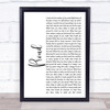 Lin-Manuel Miranda, Christopher Jackson & Original Broadway Cast Of Hamilton One Last Time Rustic Script Song Lyric Music Art Print