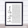 Brett Eldredge The Long Way Rustic Script Song Lyric Music Art Print