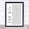 LFO Summer Girls Rustic Script Song Lyric Music Art Print