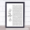 Why Don't We In Too Deep Rustic Script Song Lyric Music Art Print