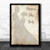 Granger Smith Happens Like That Man Lady Dancing Song Lyric Music Wall Art Print