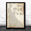 Haley & Michaels Giving It All (To You) Man Lady Dancing Song Lyric Music Wall Art Print