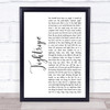 Brett Young Lady Rustic Script Song Lyric Music Art Print