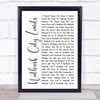 R.E.M. Everybody Hurts Music Script Christian Memorial Cross Song Lyric Music Art Print