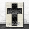 Marshall Hall I Know Whom I Have Believed Music Script Christian Memorial Cross Song Lyric Music Art Print