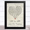 The Shirelles Will You Love Me Tomorrow Script Heart Song Lyric Music Art Print