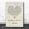 Simply Red Something Got Me Started Script Heart Song Lyric Music Art Print