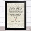 Elvis Presley How The Web Was Woven Script Heart Song Lyric Music Art Print