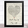 American Authors Best Day of My Life Script Heart Song Lyric Music Art Print