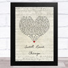 Eric Clapton Sweet Home Chicago Script Heart Song Lyric Music Art Print