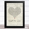 AURORA Exist For Love Script Heart Song Lyric Music Art Print
