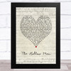 Marillion The Hollow Man Script Heart Song Lyric Music Art Print