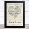 The Tenors Angels Calling Script Heart Song Lyric Music Art Print