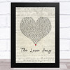 Kuana Torres Kahele The Lava Song Script Heart Song Lyric Music Art Print