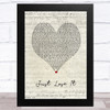 Eminem Just Lose It Script Heart Song Lyric Music Art Print