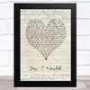 Frightened Rabbit Yes, I Would Script Heart Song Lyric Music Art Print