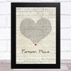 The O'Jays Forever Mine Script Heart Song Lyric Music Art Print