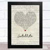 Randy Rogers Band Satellite Script Heart Song Lyric Music Art Print