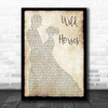 The Rolling Stones Wild Horses Man Lady Dancing Song Lyric Music Wall Art Print