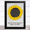 Jackie Wilson (Your Love Keeps Lifting Me) Higher And Higher Grey Script Sunflower Song Lyric Music Art Print