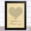 The Spinners Could It Be I'm Falling In Love Vintage Heart Song Lyric Music Art Print