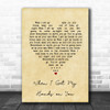 The New Basement Tapes When I Get My Hands on You Vintage Heart Song Lyric Music Art Print