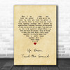 Winnie The Pooh Up, Down, Touch the Ground Vintage Heart Song Lyric Music Art Print