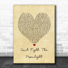 LeAnn Rimes Cant Fight The Moonlight Vintage Heart Song Lyric Music Art Print