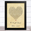 Roxette It Must Have Been Love Vintage Heart Song Lyric Music Art Print