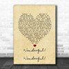 Johnny Mathis Wonderful! Wonderful! Vintage Heart Song Lyric Music Art Print
