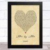 Tom Grennan Little By Little Love Vintage Heart Song Lyric Music Art Print
