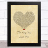 Ron Hall & The Muthafunkaz feat. Marc Evans The Way You Love Me Vintage Heart Song Lyric Music Art Print