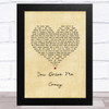Shakin' Stevens You Drive Me Crazy Vintage Heart Song Lyric Music Art Print